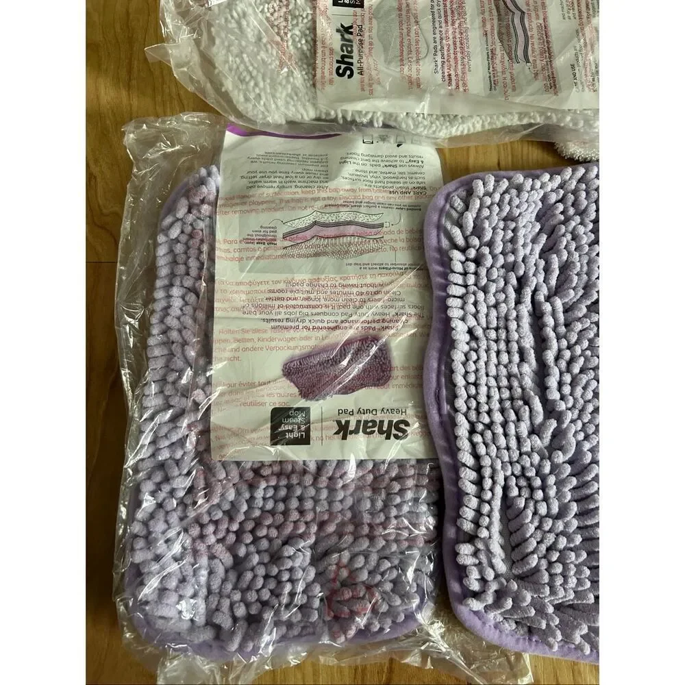 Shark Heavy Duty Pad Replacement Light & Easy Steam Mop Purple